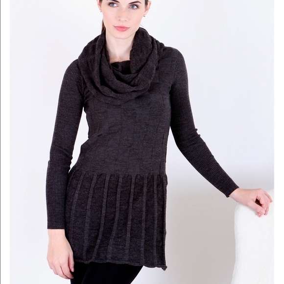 Cowl neck sweater dress - Picture 1 of 1