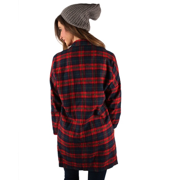SOLD— Plaid cardigan - Picture 2 of 3