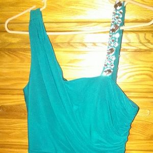 Teal dress
