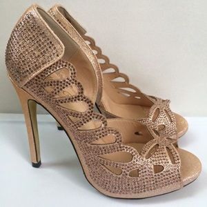 Rhinestone heels - NWOT