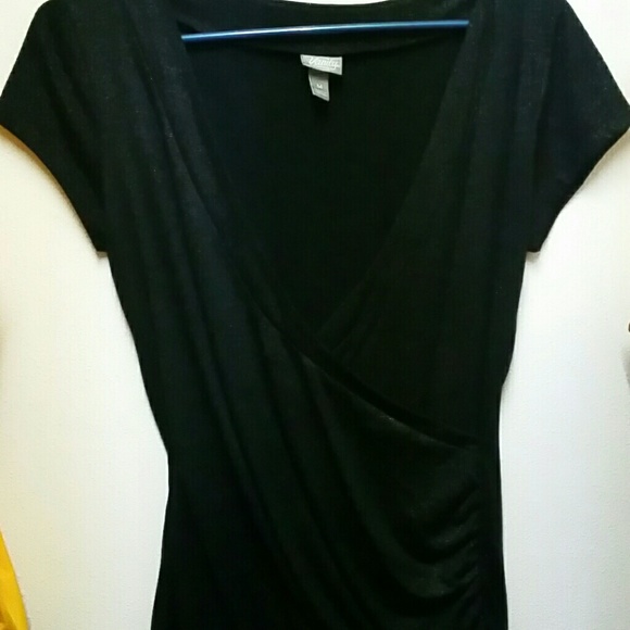 Shimmery black . Club top