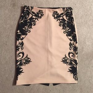 Pencil skirt with beautiful detailing