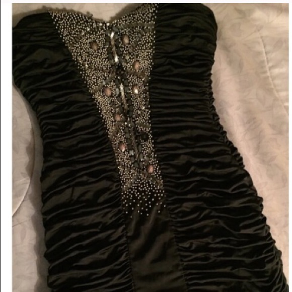 Black mini dress