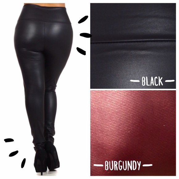 💥HP 4/4, 9/9💥SOFT AS BUTTAH FAUX LEATHER PANTS! - Picture 2 of 2