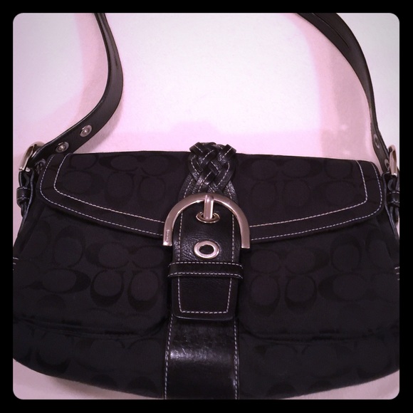 ❌SOLD LOCALLY❌ Coach Black Monogram Satchel