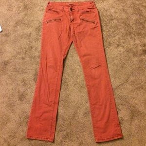 Faded maroon Anthropologie pants