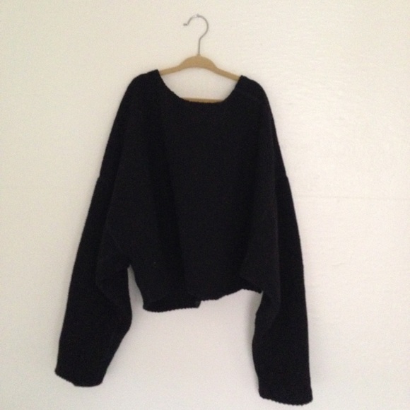 American apparel cropped sweatshirt