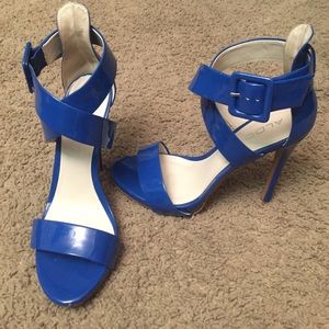 ALDO Royal blue patent leather heels