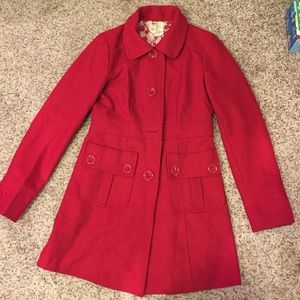 Red peacoat Just lowered the price