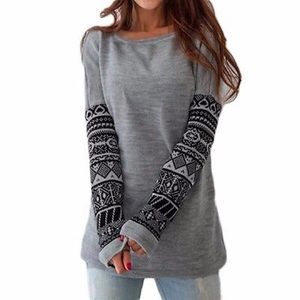 Gray Sweater with Sleeves
