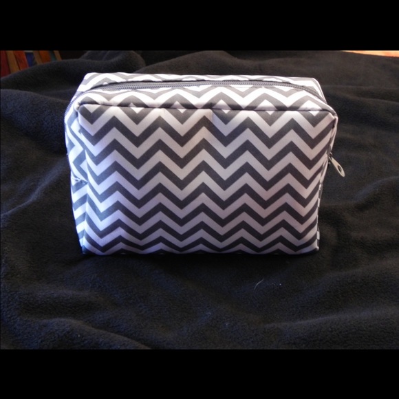 Chevron monogram bag