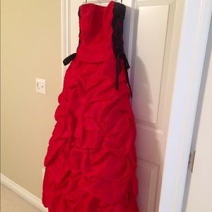 Red gown