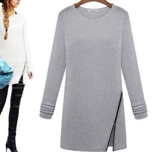 Gray Fashion Pullover
