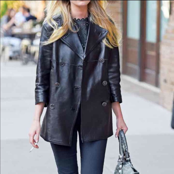 100% real leather coat