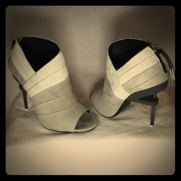 *Reduced* L.A.M.B. Elastic Peep Toe Booties, $325