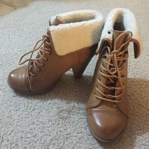 MIA Fur Winter Laced-up Booties