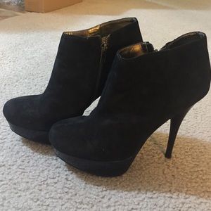 Steve Madden Black Platform Booties