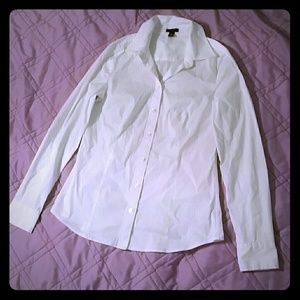 White Ann Taylor Button Down
