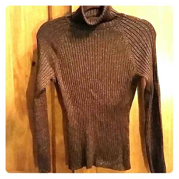 SALE!!!  I.N.C metallic rib knit turtleneck