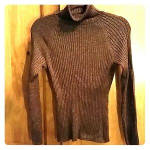 SALE!!!  I.N.C metallic rib knit turtleneck
