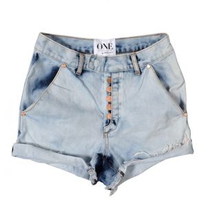 One teaspoon anarchy 1960 button fly shorts