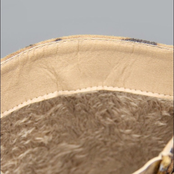 Kids rhinestone buckle zipper wedge boots - Picture 3 of 3