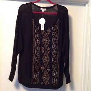 Joseph A. sweater with gold design detailing