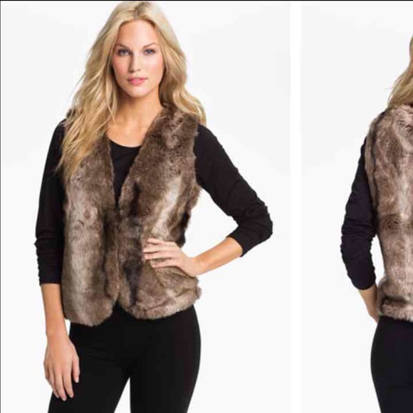 P.J. Luxe faux fur vest