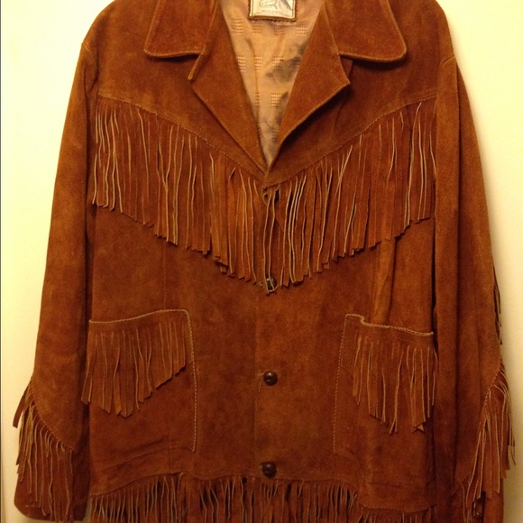 VINTAGE '70s WOMENS SUEDE LEATHER FRINGE JACKET
