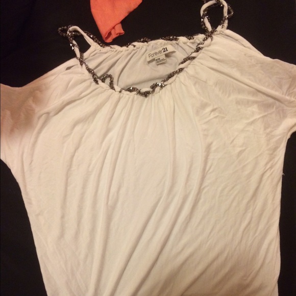 White Banded Top - Picture 2 of 3
