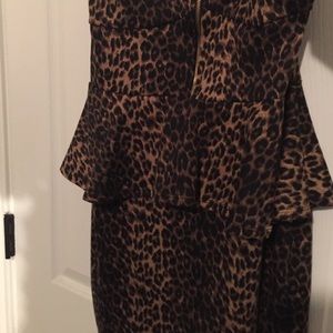Charlotte Russe leopard dress. Size L.