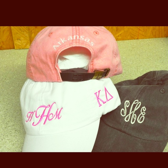 Monogram caps