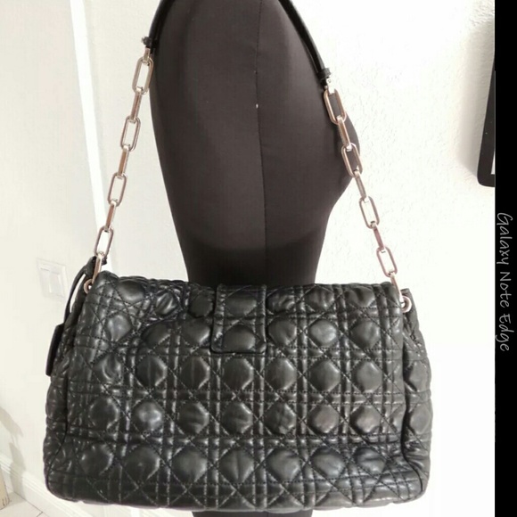 $3000 CHRISTIAN DIOR cannage NEW Look black bag - Picture 2 of 4