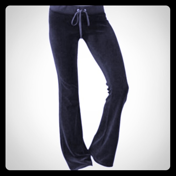 Juicy Couture Black Velour Pants