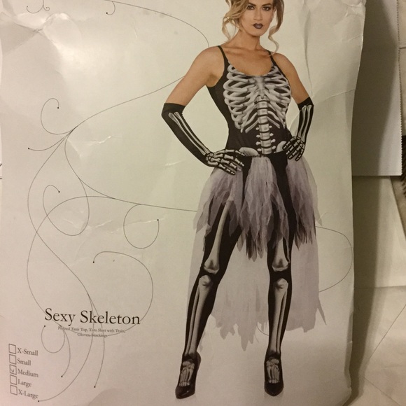 Skeleton sexy costume