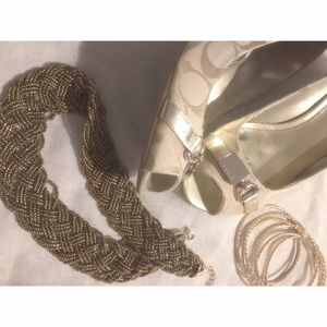 Beautiful coach wedge sandal