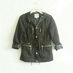 Dark Olive Parka Gold Hardware Unity Jacket