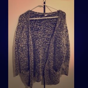 knit cardigan-black