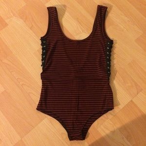 LF low back, lace up on side, body suit! Fall 15