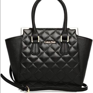 Calvin Klein quilted gold detailed purse