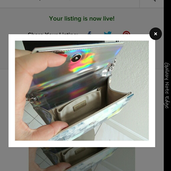 SOLD OUT!!! JIMMY CHOO FLORAL CANDY CROSSBODY BAG - Picture 4 of 4