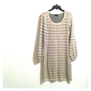 Sexy gold &black sweater dress