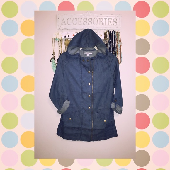 Denim Hooded Jacket