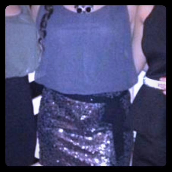 Gray and sequin dress