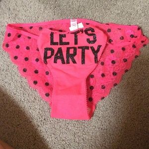 Victoria secret "Let's party" panties