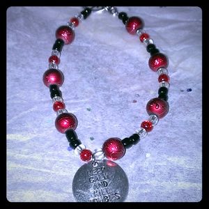 Handmade Glass Bead Zombie Bracelet