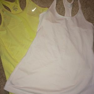 Nike racer back tanks. 2 for 1!