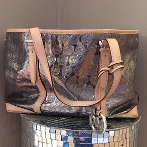 Authentic MICHAEL KORS TOTE METALLIC HANDBAG