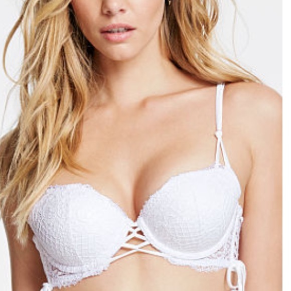 Victorias Secret Very Sexy Lace-up Balconet Bra
