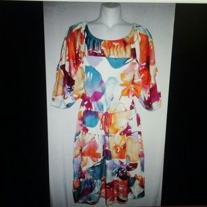 Ann Taylor Loft size medium blouson smocked dress